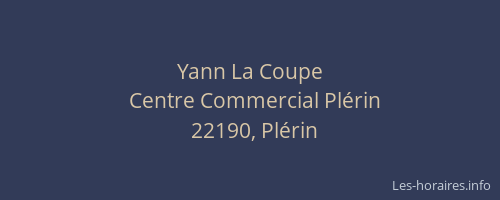 Yann La Coupe