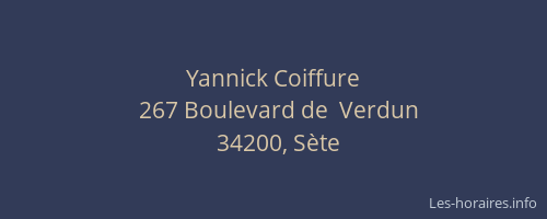 Yannick Coiffure