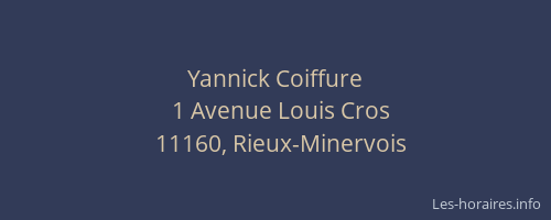Yannick Coiffure
