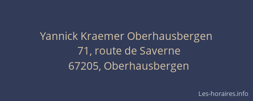 Yannick Kraemer Oberhausbergen