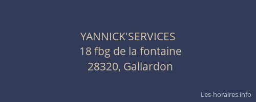 YANNICK'SERVICES