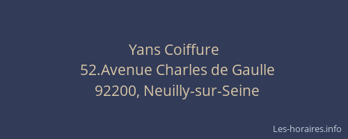 Yans Coiffure