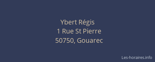 Ybert R&eacute;gis