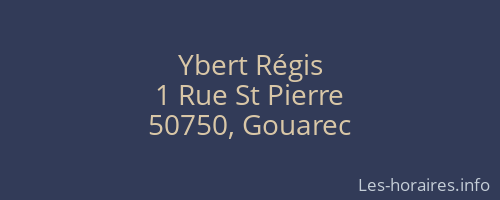 Ybert Régis