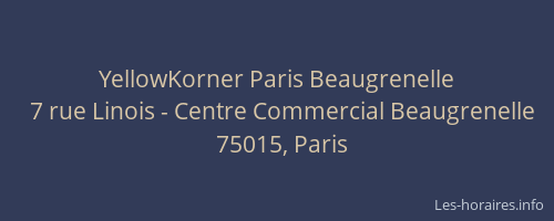 YellowKorner Paris Beaugrenelle