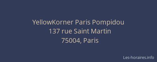 YellowKorner Paris Pompidou