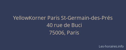 YellowKorner Paris St-Germain-des-Prés