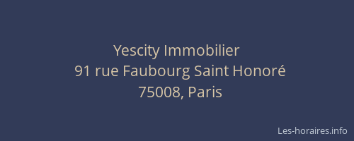 Yescity Immobilier