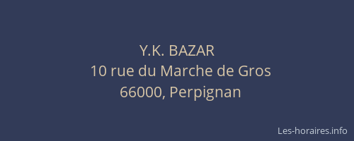 Y.K. BAZAR
