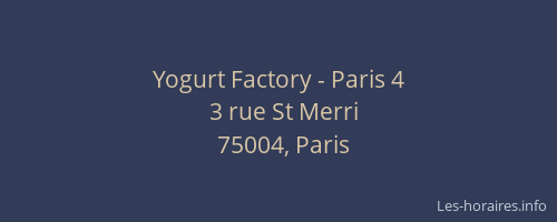 Yogurt Factory - Paris 4