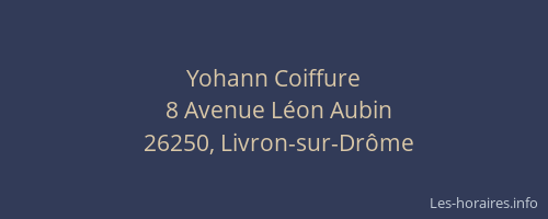 Yohann Coiffure
