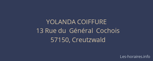 YOLANDA COIFFURE