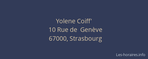 Yolene Coiff'