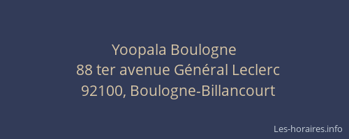 Yoopala Boulogne