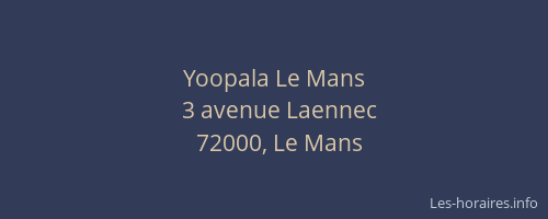 Yoopala Le Mans