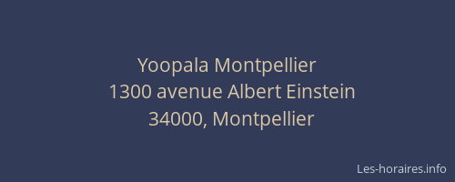 Yoopala Montpellier
