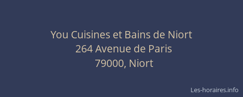 You Cuisines et Bains de Niort