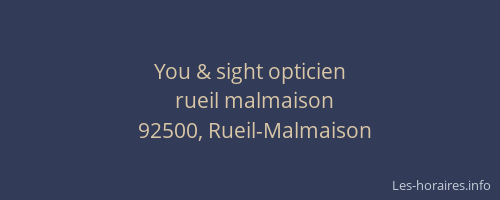 You & sight opticien