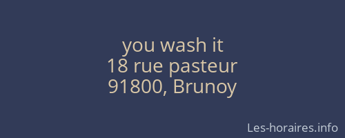 you wash it