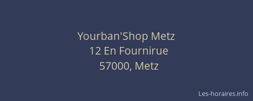 Yourban'Shop Metz