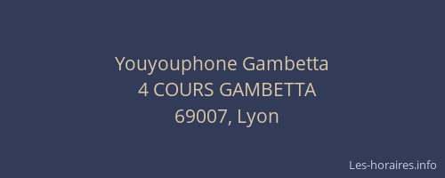 Youyouphone Gambetta