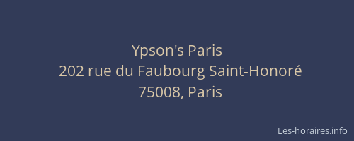 Ypson's Paris