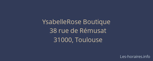 YsabelleRose Boutique