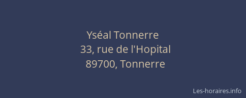Ys&eacute;al Tonnerre