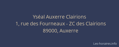 Yséal Auxerre Clairions