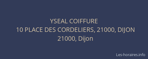 YSEAL COIFFURE