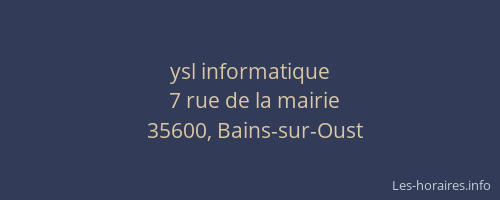 ysl informatique