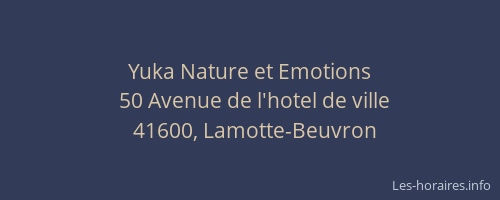 Yuka Nature et Emotions
