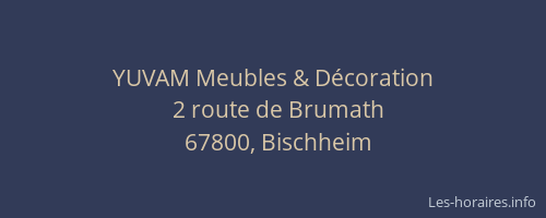 YUVAM Meubles & Décoration