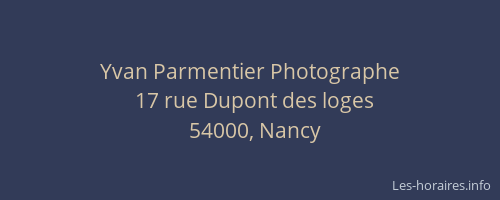 Yvan Parmentier Photographe
