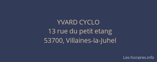 YVARD CYCLO