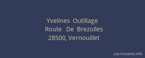 Yvelines  Outillage