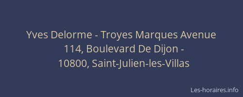 Yves Delorme - Troyes Marques Avenue