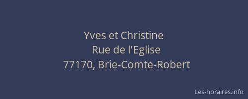 Yves et Christine