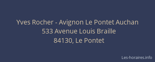 Yves Rocher - Avignon Le Pontet Auchan