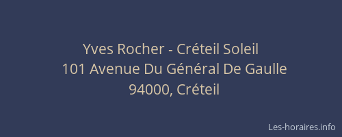 Yves Rocher - Créteil Soleil