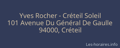 Yves Rocher - Créteil Soleil