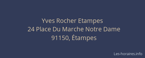 Yves Rocher Etampes
