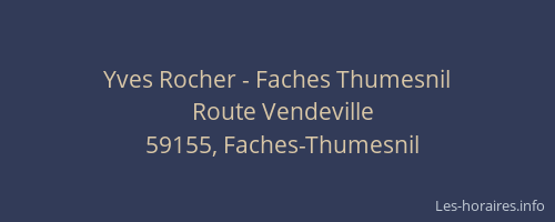 Yves Rocher - Faches Thumesnil