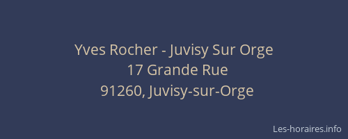 Yves Rocher - Juvisy Sur Orge
