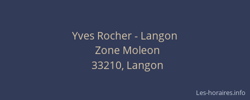 Yves Rocher - Langon