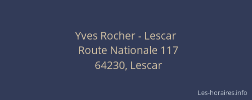 Yves Rocher - Lescar