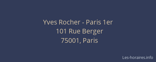 Yves Rocher - Paris 1er