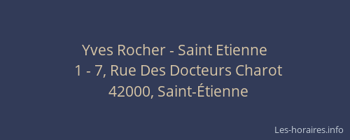 Yves Rocher - Saint Etienne