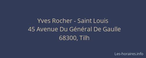 Yves Rocher - Saint Louis