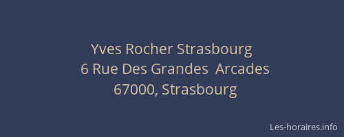 Yves Rocher Strasbourg